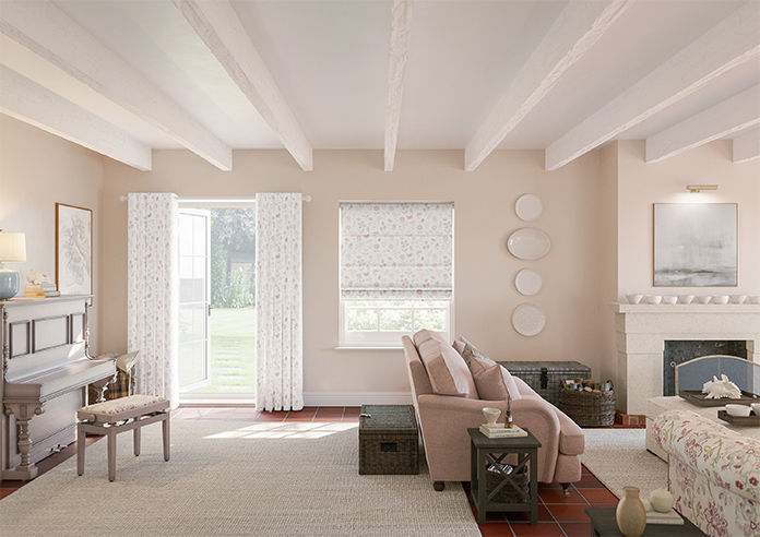 Floral Whimsy, Blush - Made to Measure Curtains - Image 14